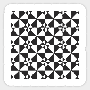 Seamless Pattern, Black and White Sticker